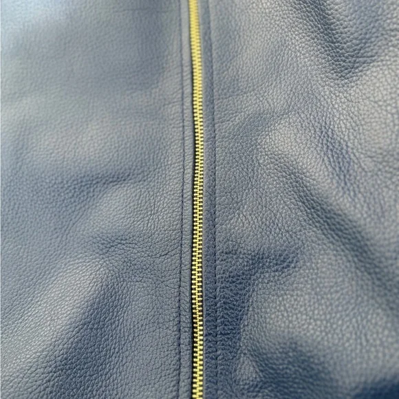 Onna Ehrlich Dark Navy Leather Shoulder Bag - Picture 11 of 16